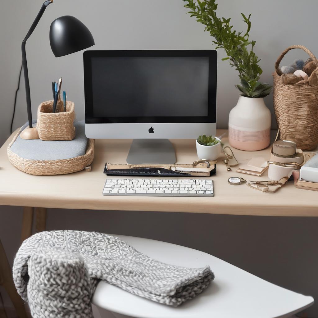 Cozy textures and small accents to soften the space