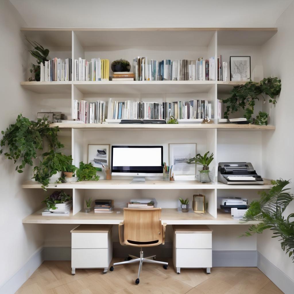 Dual monitor minimal setup with clean lines