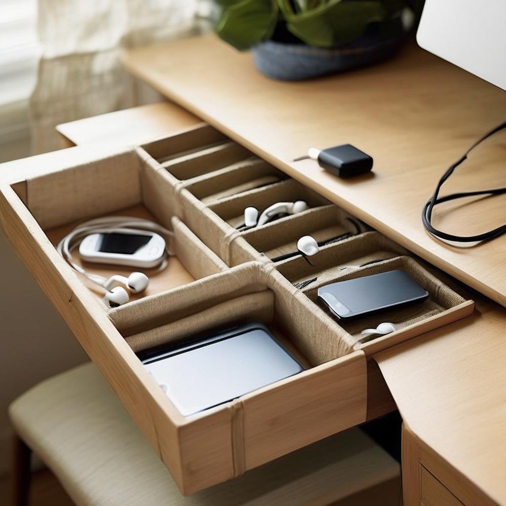Hidden Storage for Tech Accessories
