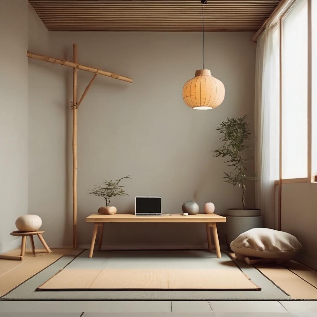 Japanese Inspired Minimal Setup for Focused Work
