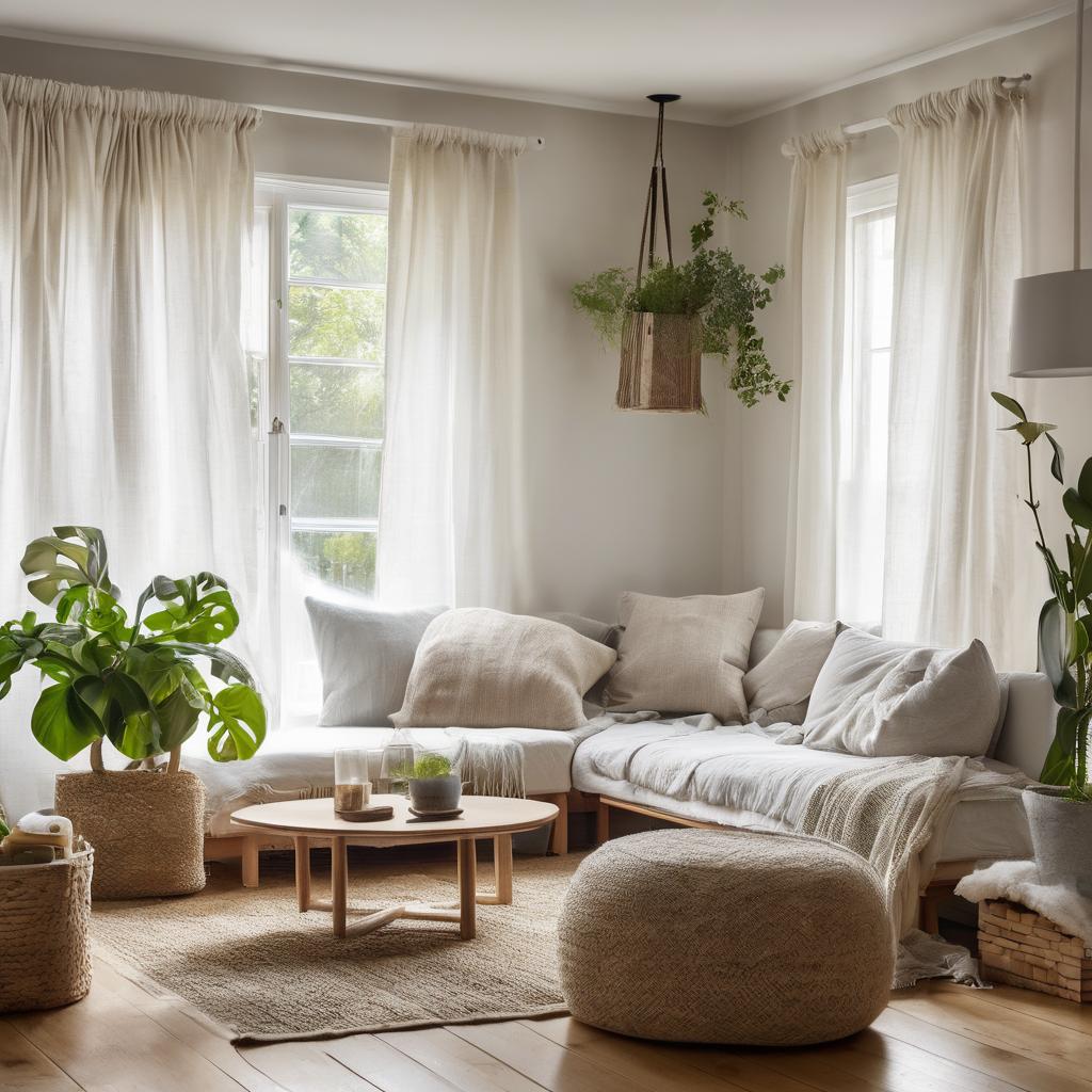 Maximize natural light with soft textures and natural materials