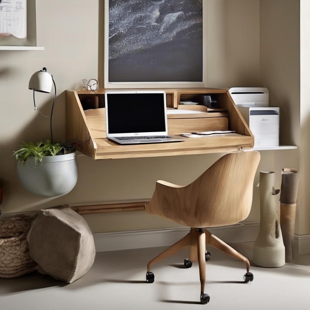 Multifunctional desk that doubles as storage