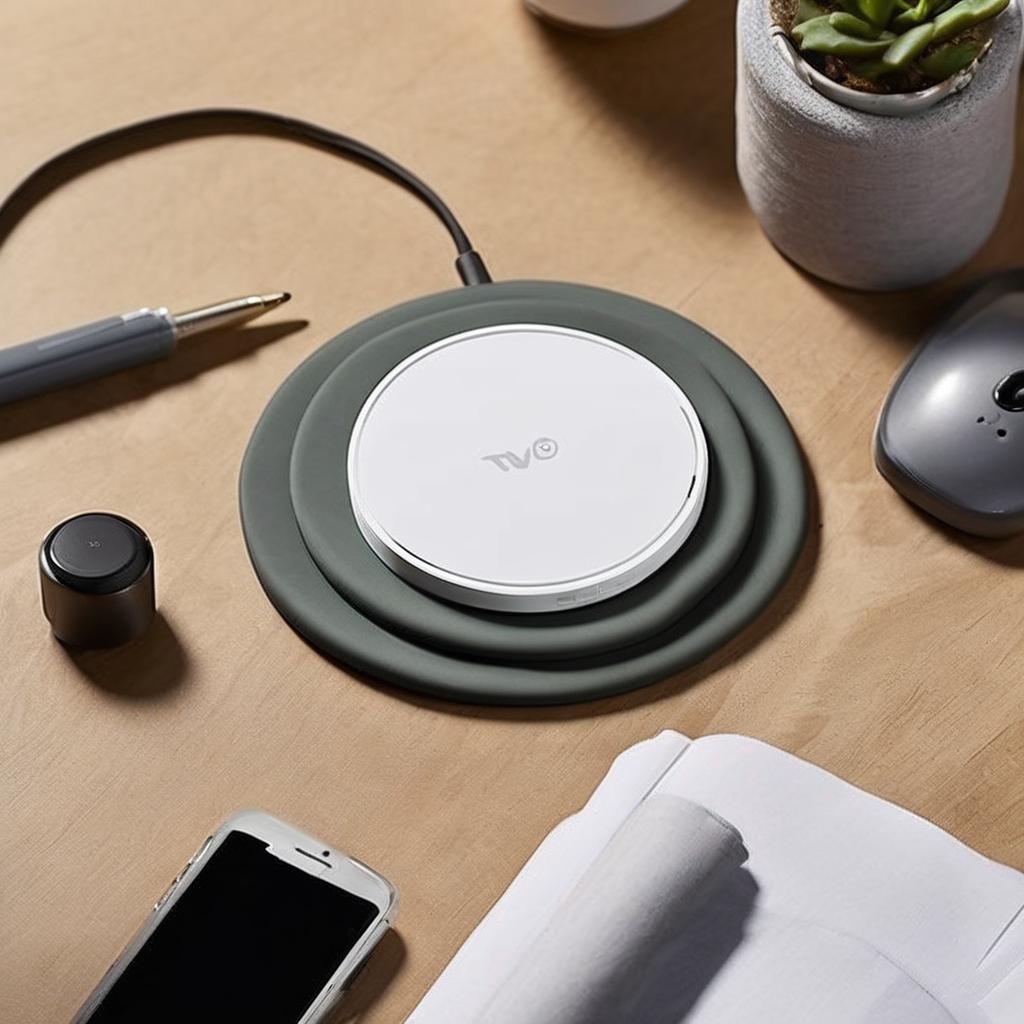 Wireless charging pad that hides clutter