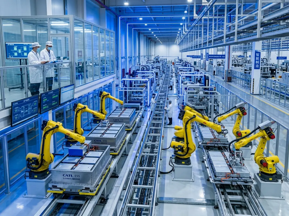 Advanced lithium-ion battery manufacturing facility in China